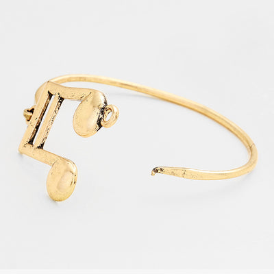 Music Note Bracelet (burnish gold)